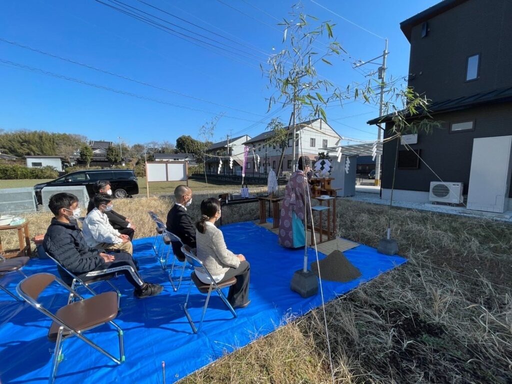 家族の絆を感じる家　地鎮祭