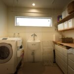 スロップシンクがあるランドリールーム