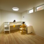 将来的に間仕切れる子ども部屋